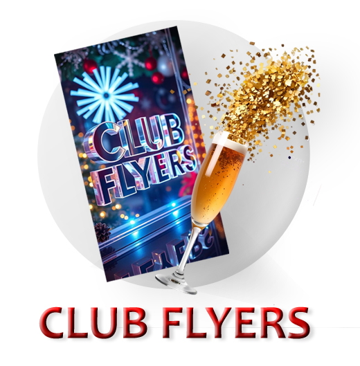 Cheap Club Flyers Printing by 55printing