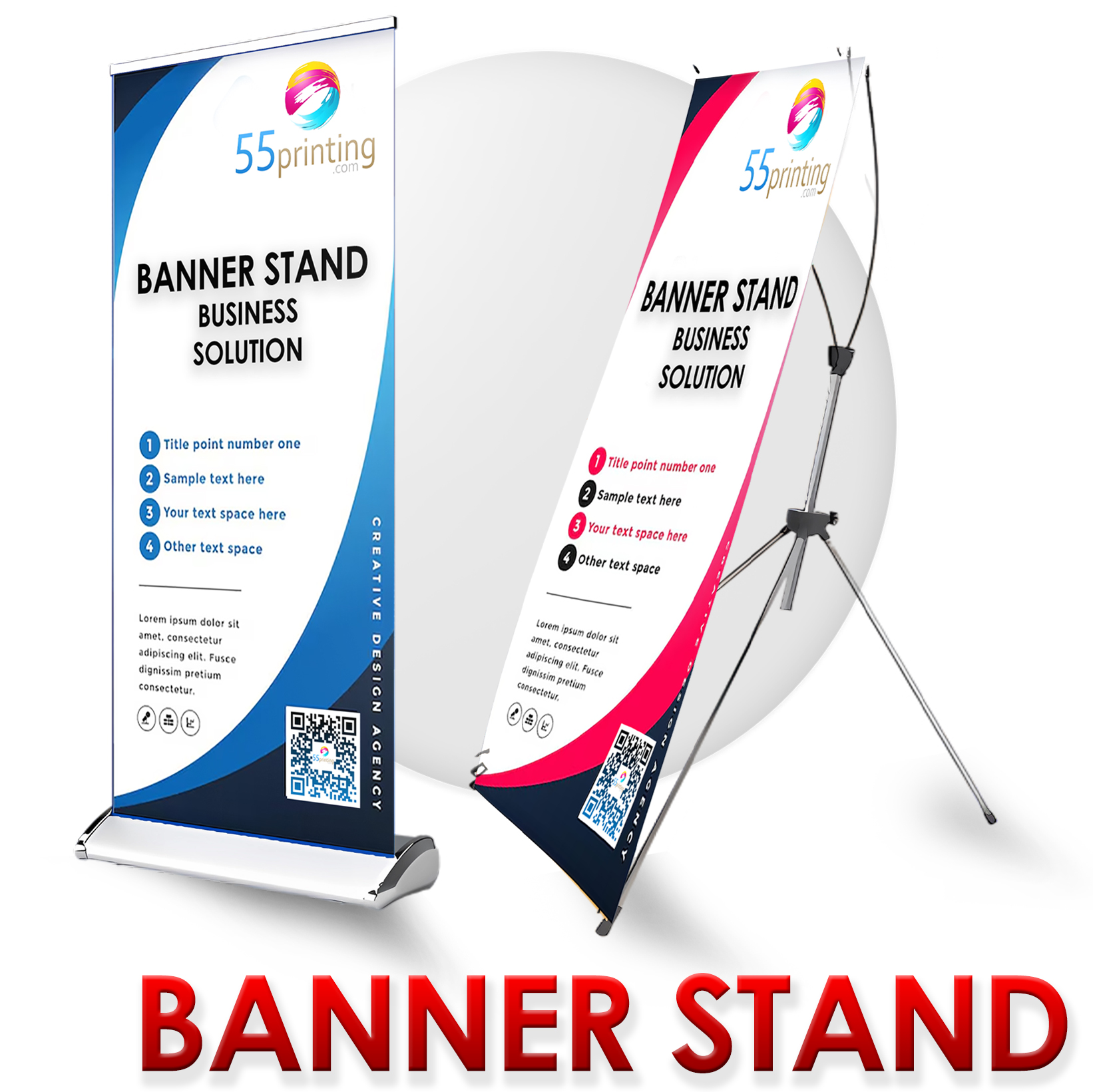 Cheap Banner Stands by 55printing